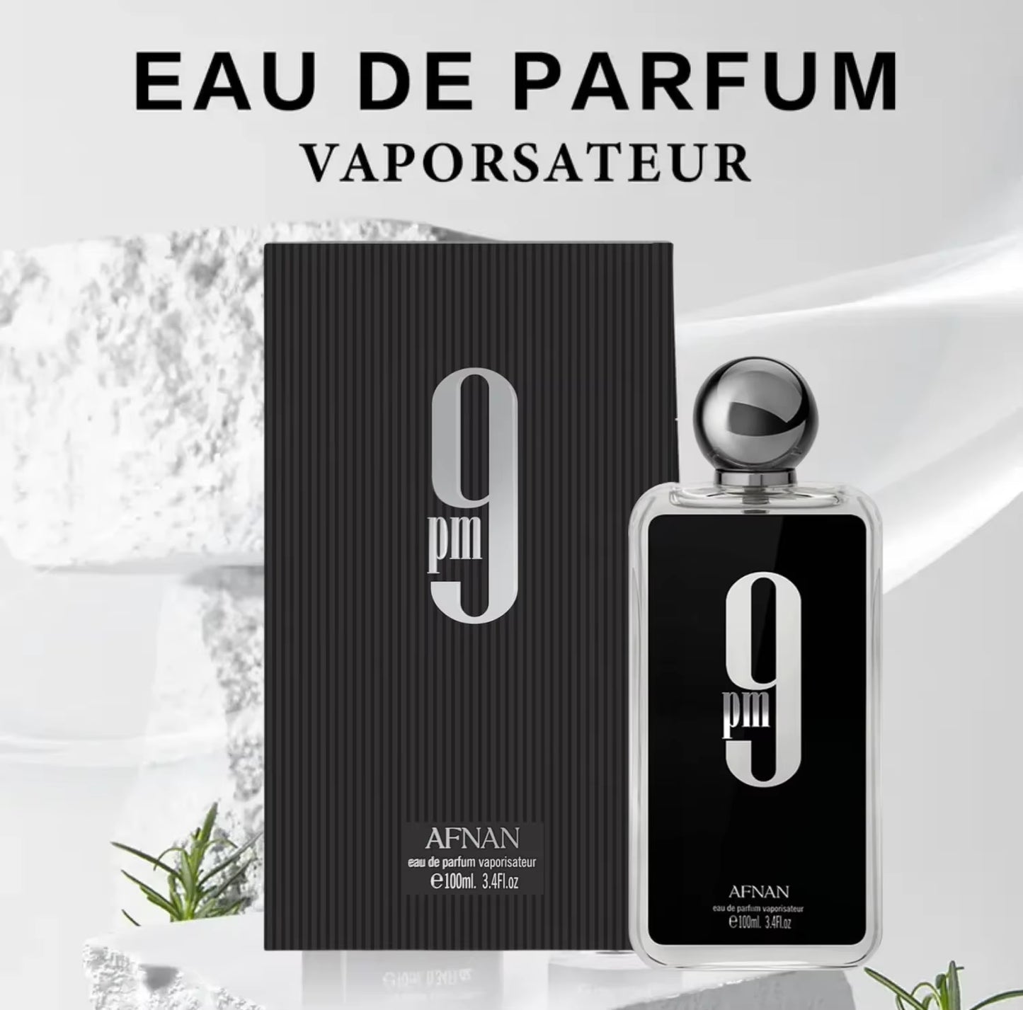 Afnan 9PM Men'S Cologne Spray 100Ml Men'S Cologne Perfume Travel Clothes Perfume Spray High-End Long-Lasting Perfume Gift